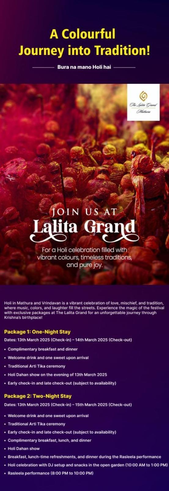 The Lalita Grand Mathura- Vrindavan Buitenkant foto